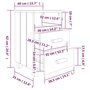 Voir la diapositive 6 : VIDAXL Tables de chevet HAMAR 2 pcs Marron miel 40x35x62cm Bois massif