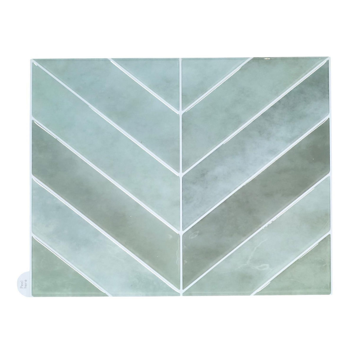 The Home Deco Factory 4 crédences adhésives motifs chevrons effet Zellige