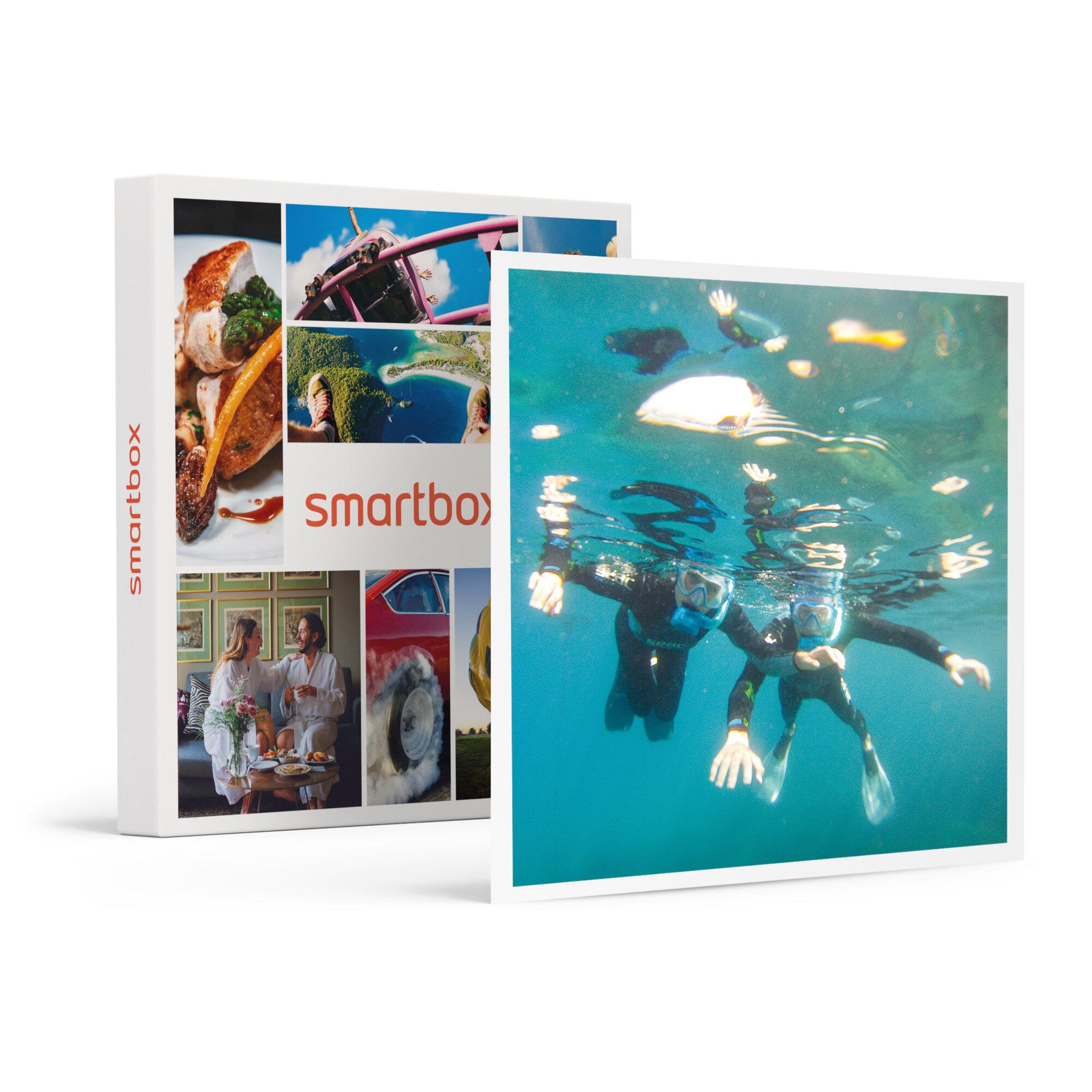 Voir la diapositive 1 : Smartbox Excursion dans la Méditerranée à 5 : 3h de randonnée palmée au large de Fréjus - Coffret Cadeau Sport & Aventure