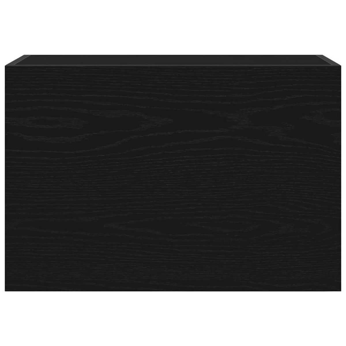 VIDAXL Armoire murale de bain noir 60x25x40 cm bois d'ingenierie