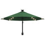 Voir la diapositive 4 : VIDAXL Parasol mural de jardin avec LED 300 cm vert
