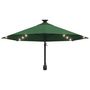 Voir la diapositive 4 : VIDAXL Parasol mural de jardin avec LED 300 cm vert