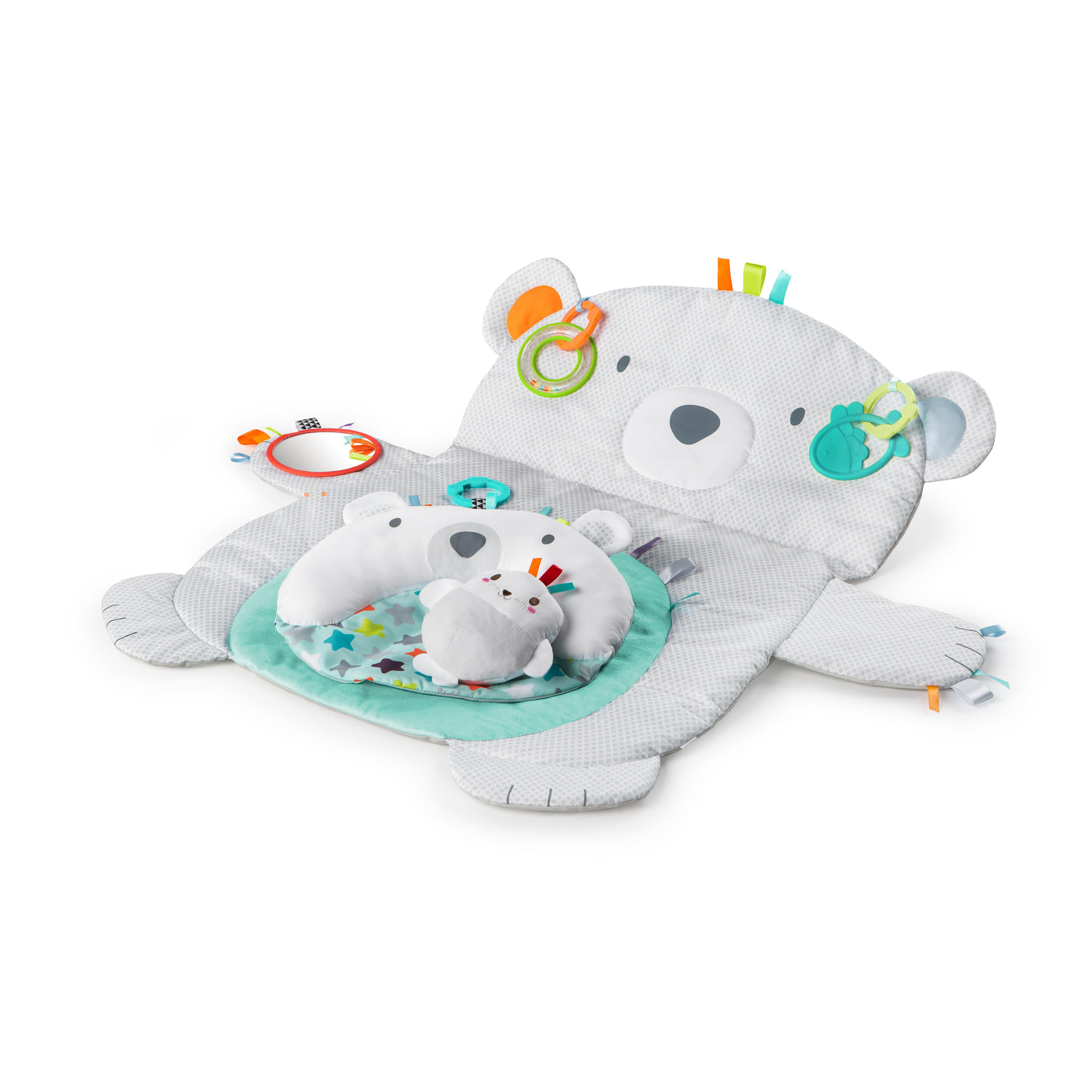Voir la diapositive 1 : Bright Starts Tapis d'Eveil Ours Polaire Tummy Time Prop & Play