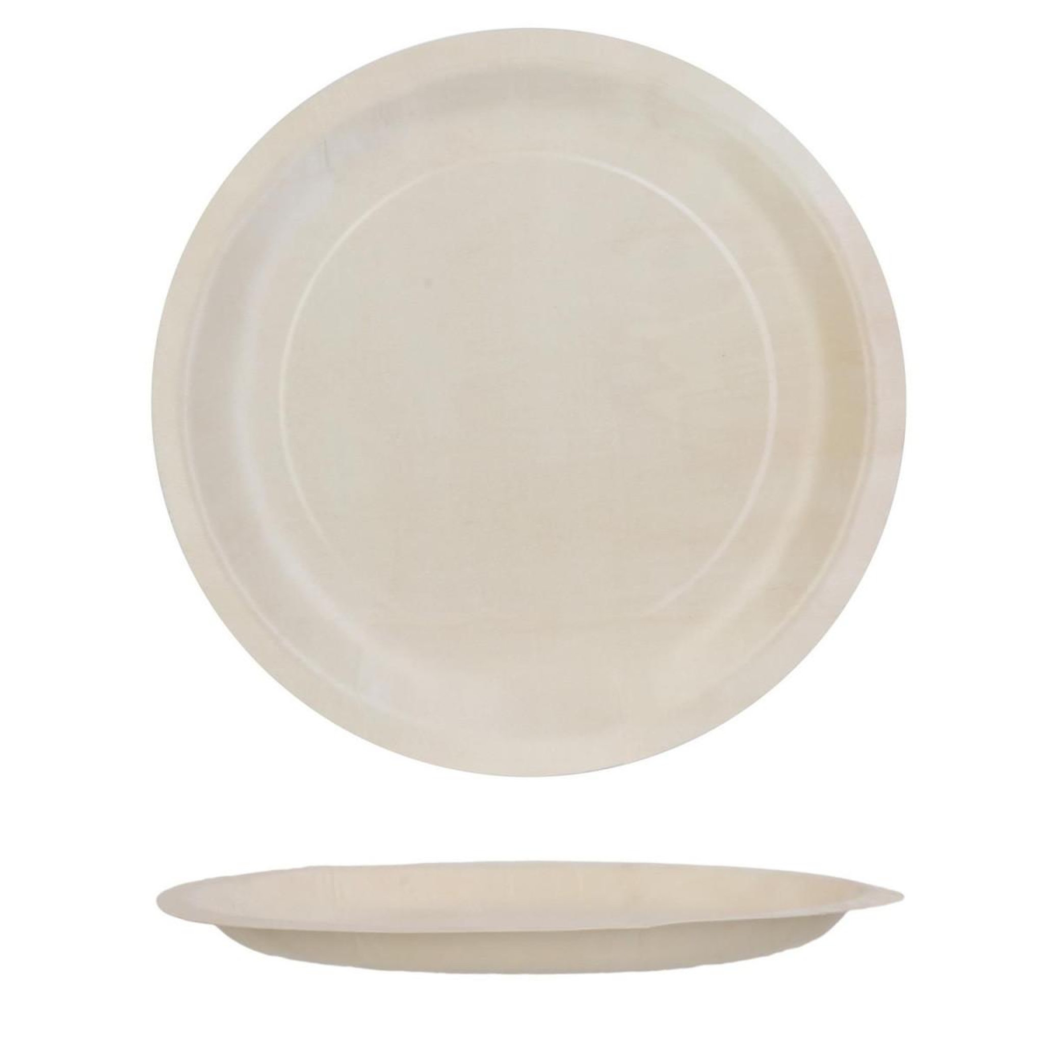 Voir la diapositive 2 : The Home Deco Factory Lot de 6 assiettes rondes en pin  ecolo  25cm naturel