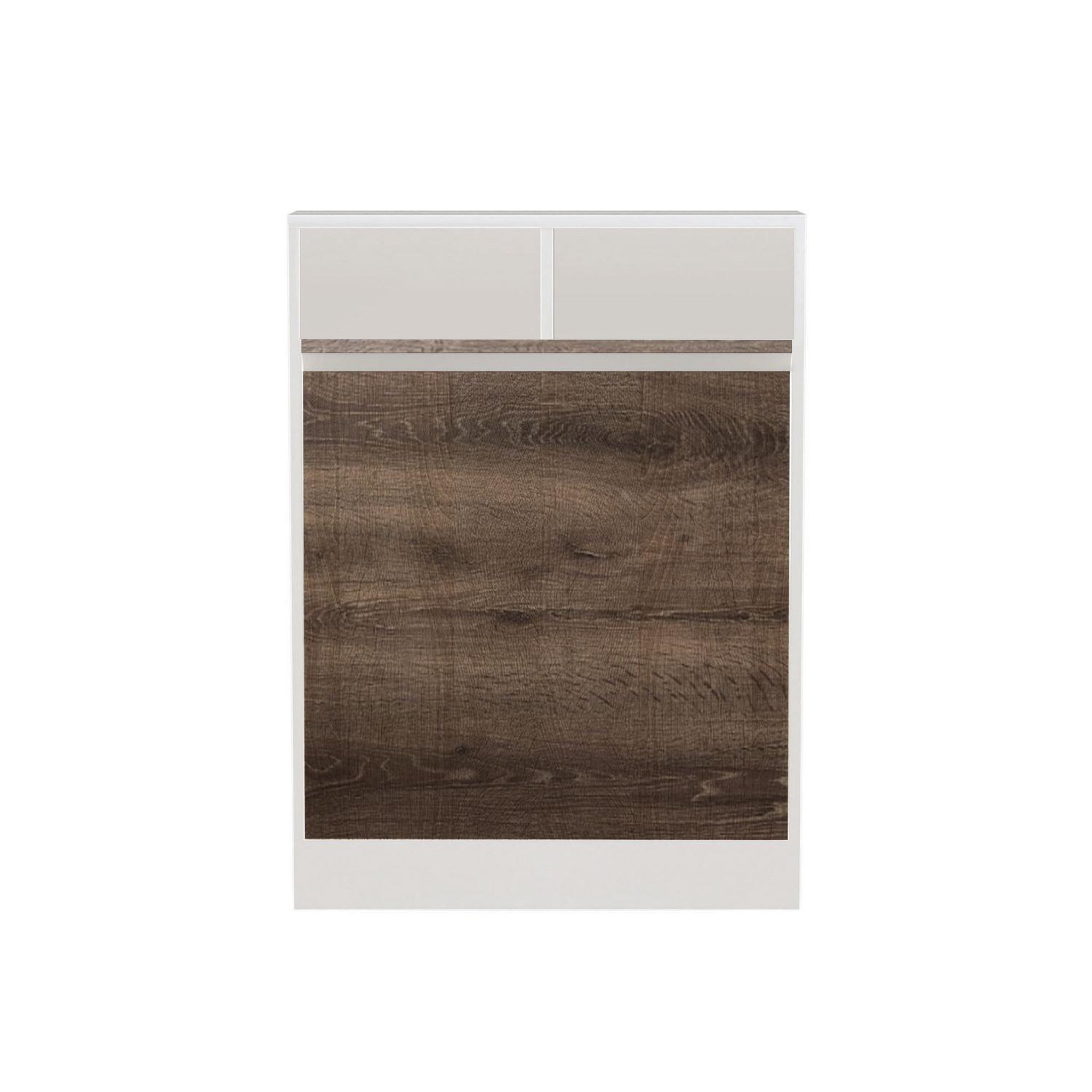 Habitat et Jardin Table de repas pliable en bois  bracked  - 70 x 15 x 96 cm - beige