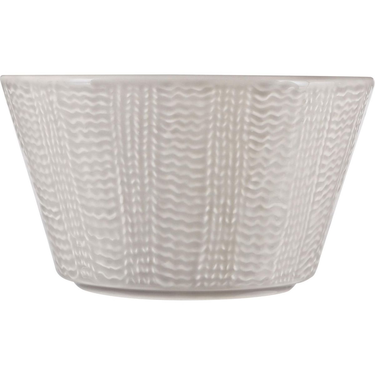 ATMOSPHERA Coupelle torsadée - Diam. 14,5 cm - Gris