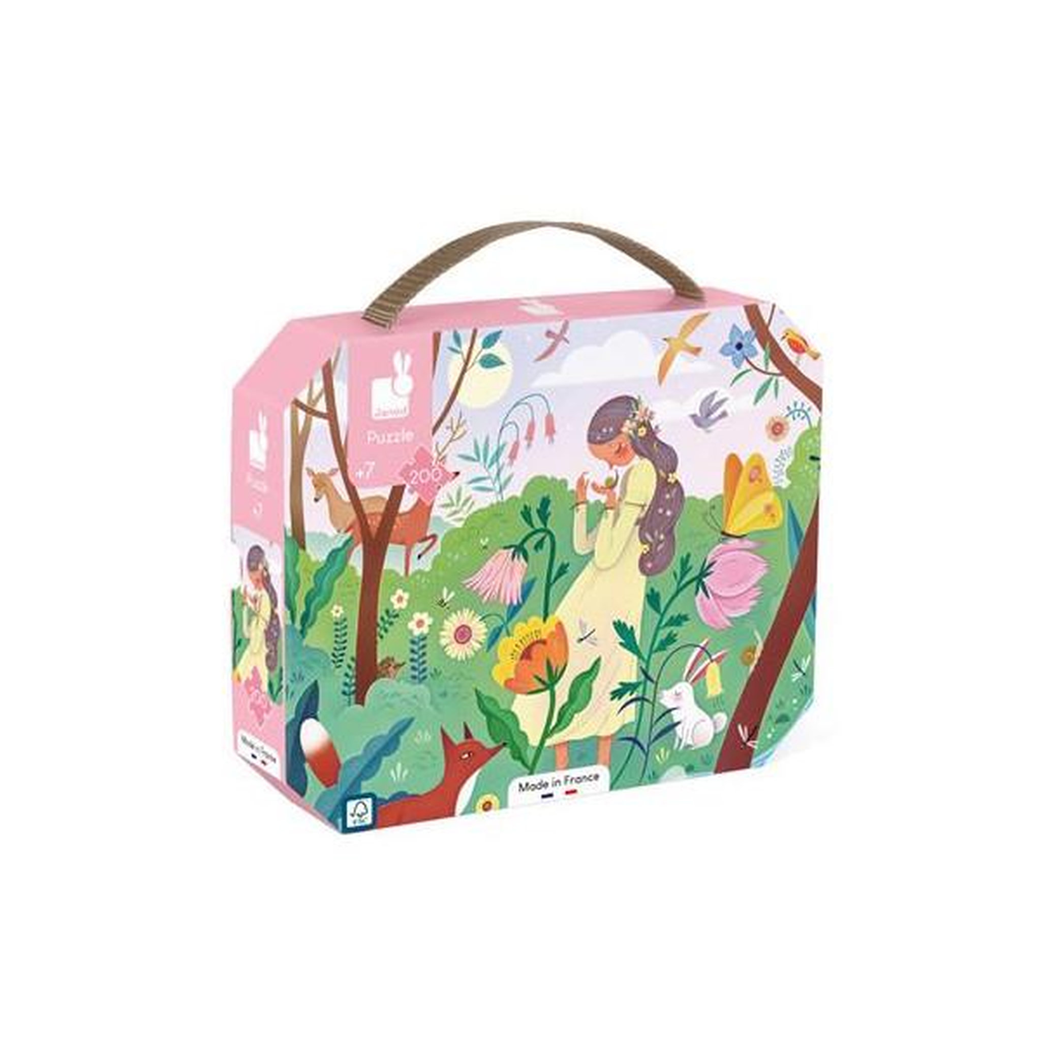 Juratoys - Janod Puzzle Janod Dame Nature avec Poster 200 pièces