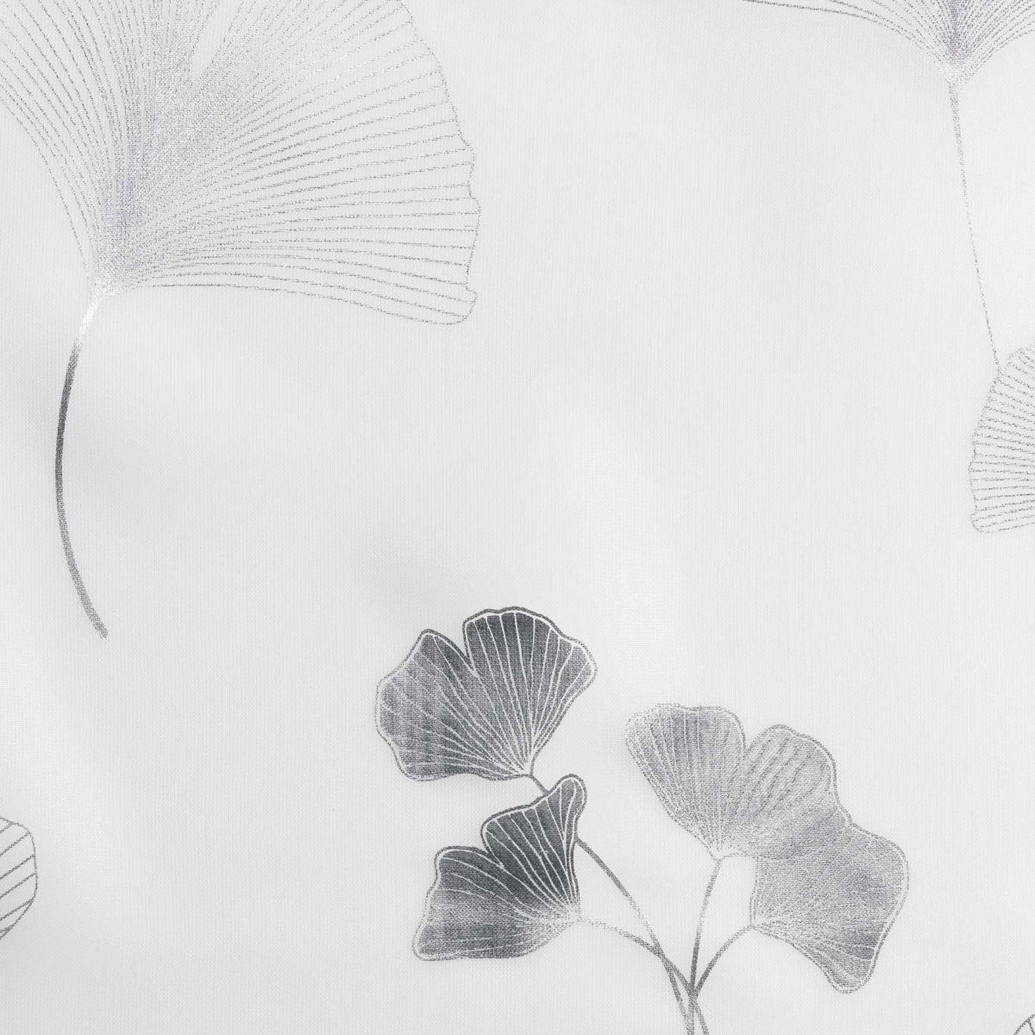 Voir la diapositive 3 : Douceur d'Intérieur Rideau voilage à œillets  bloomy  140x280cm blanc