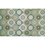 HABITABLE Tapis Must en velours imprimé Roca. Coloris disponibles : Vert