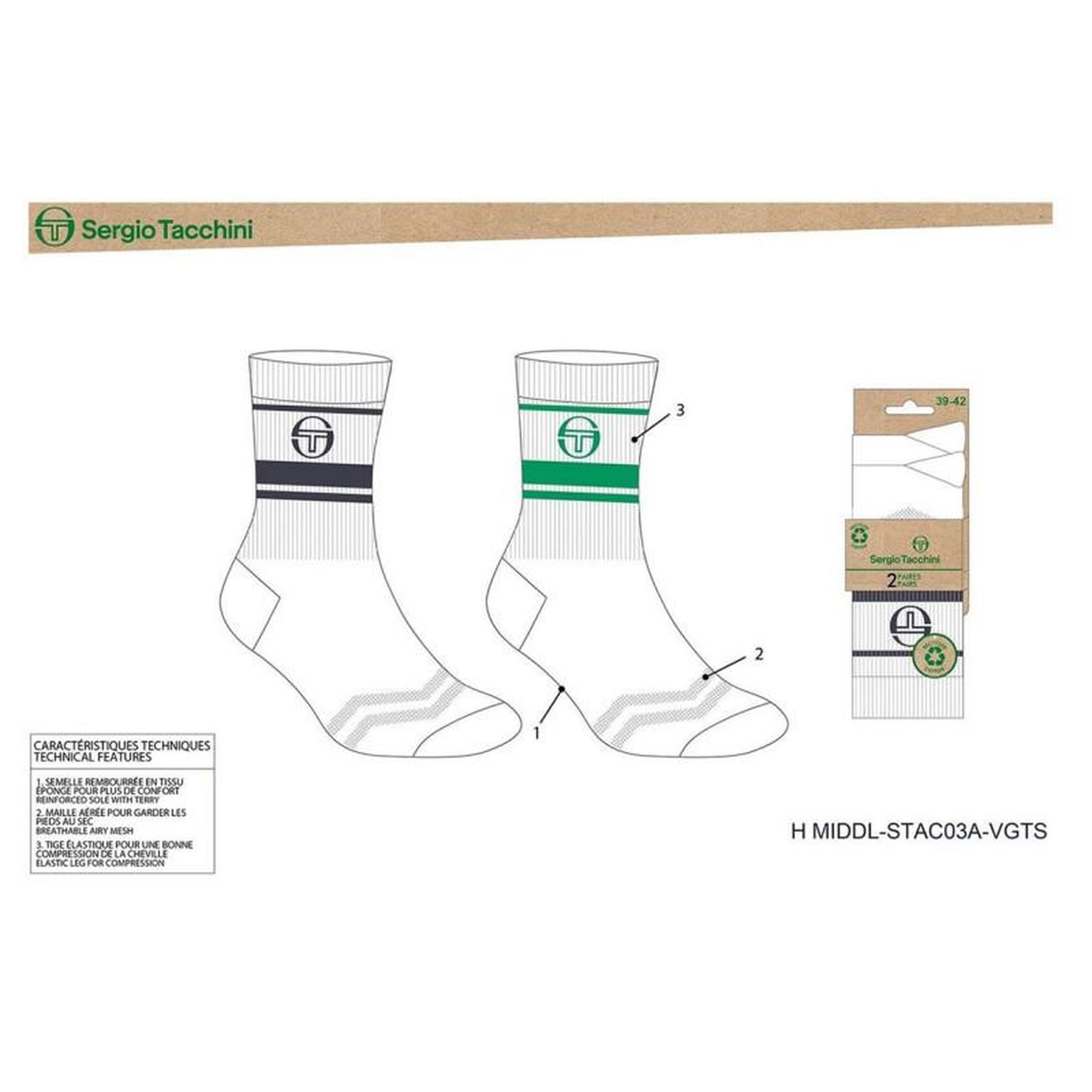 Voir la diapositive 4 : SERGIO TACCHINI Chaussettes TENNIS SERGIO TACCHINI