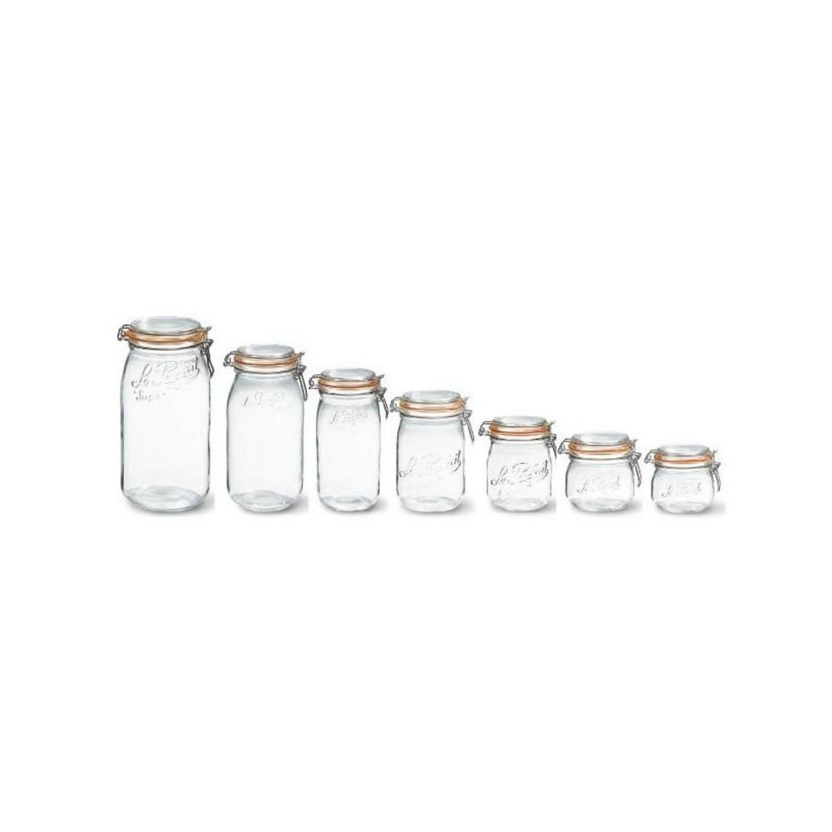 Le parfait Lot de 3 bocaux en verre 3l - 908378