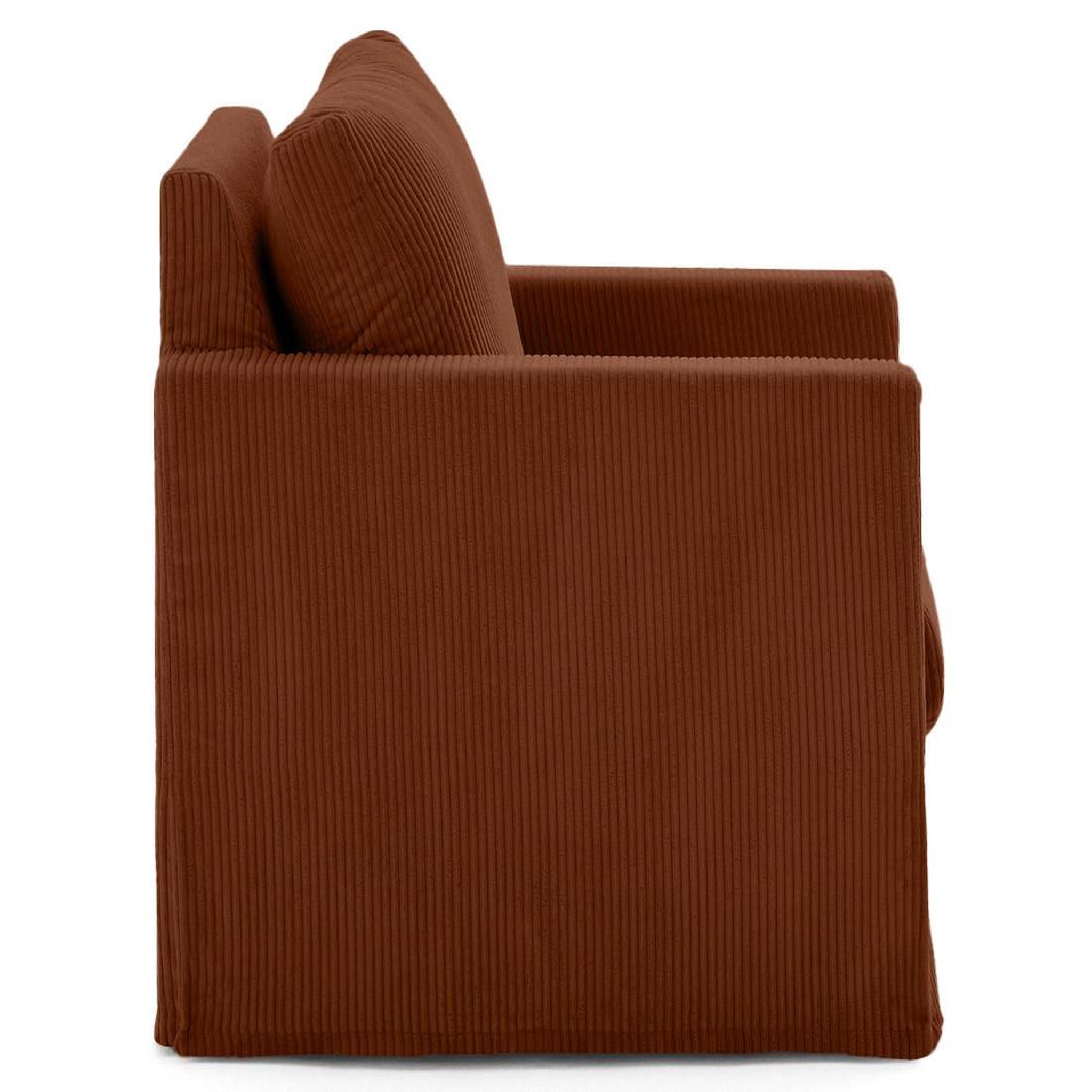 Voir la diapositive 4 : LISA DESIGN Serena - fauteuil déhoussable en velours côtelé