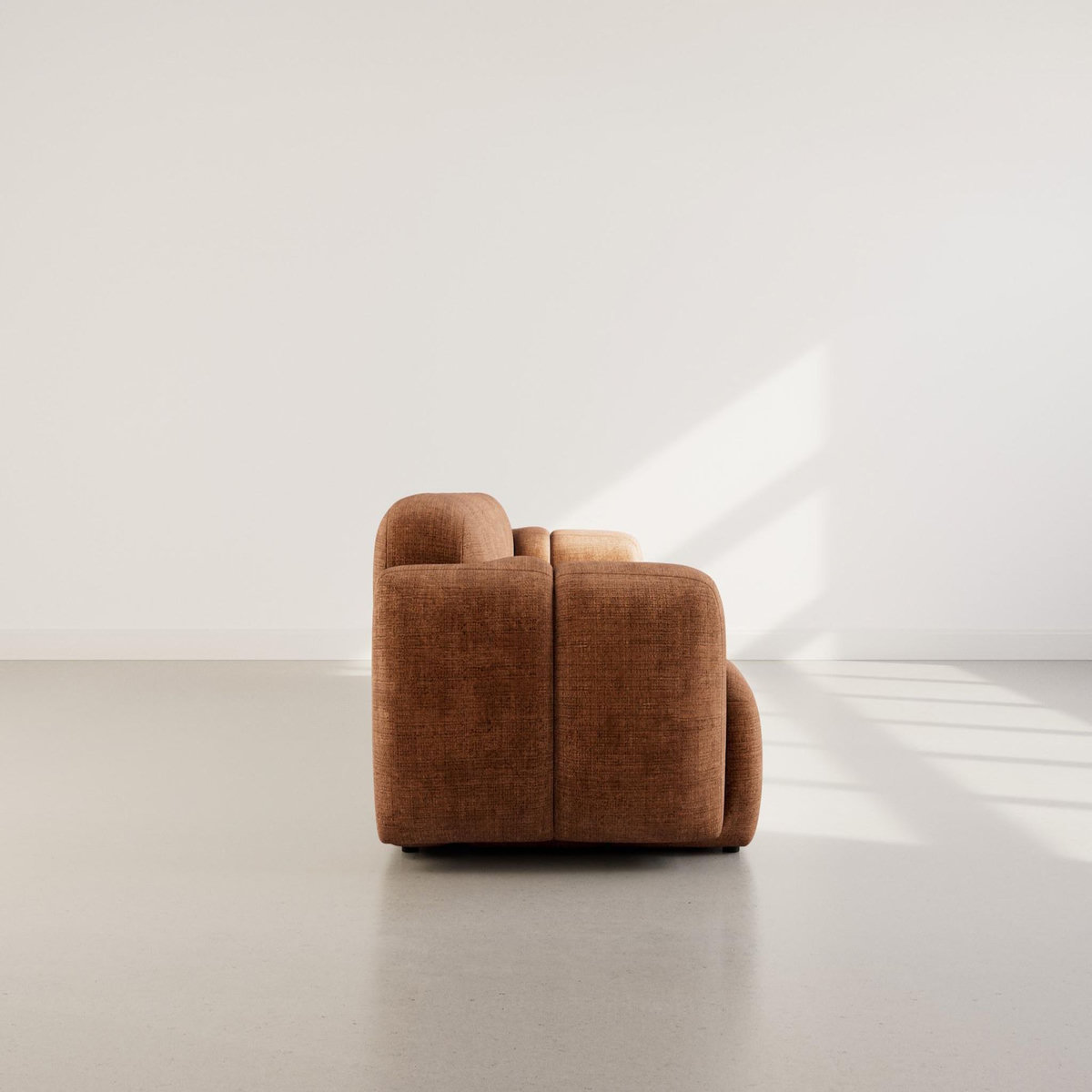 LISA DESIGN Grace - canapé modulable 3 places en velours texturé
