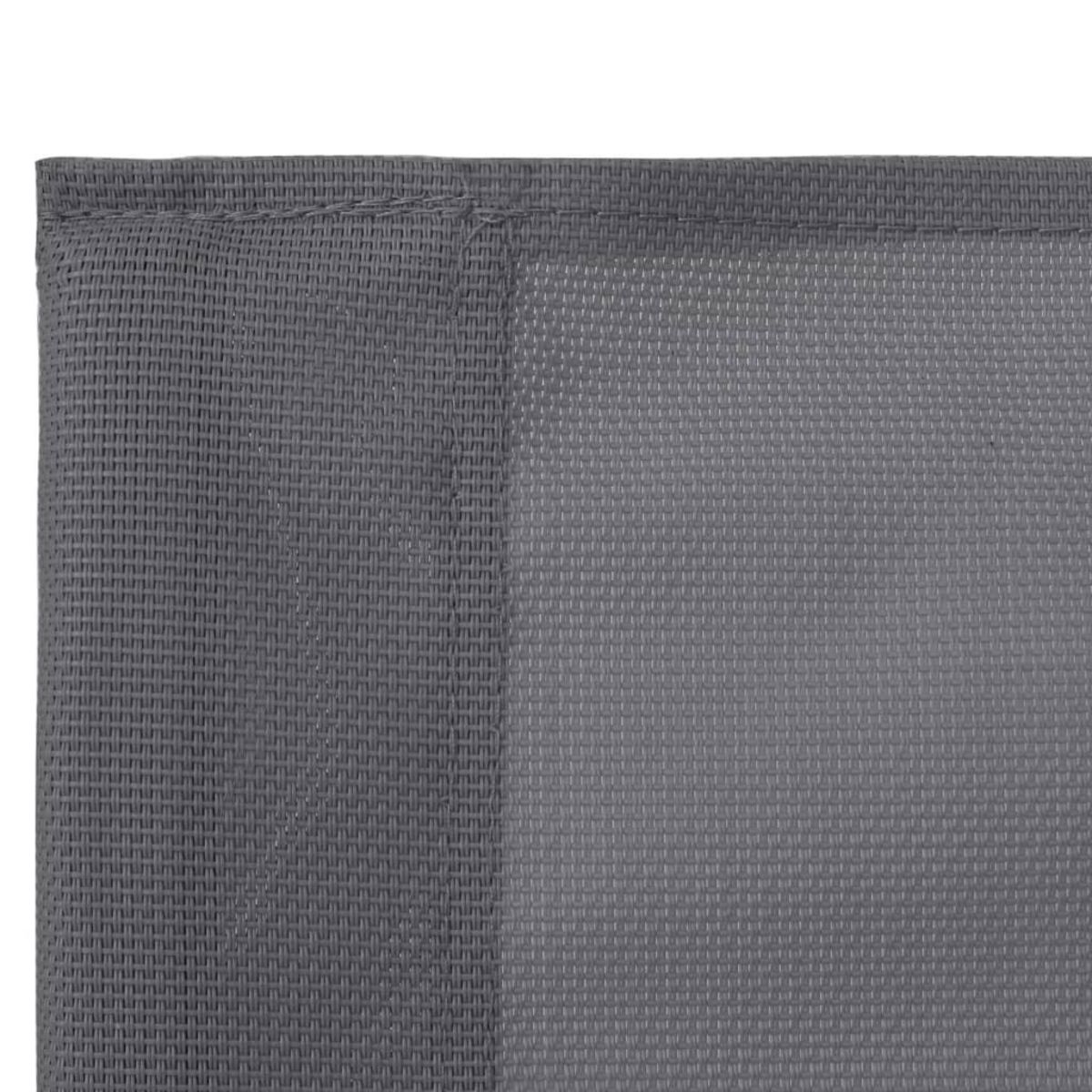 VIDAXL Salon de jardin 4 pcs Tissu et acier Gris
