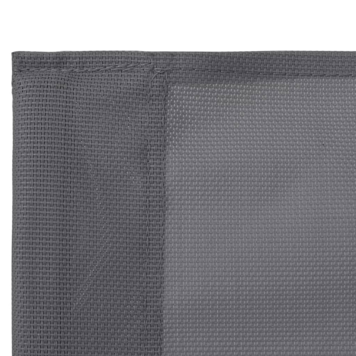 VIDAXL Salon de jardin 4 pcs Tissu et acier Gris