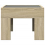 Voir la diapositive 4 : VIDAXL Table de chevet avec LED infini chene sonoma 40x40x30 cm