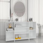 Voir la diapositive 1 : VIDAXL Buffet blanc 120x30x75 cm bois d'ingenierie