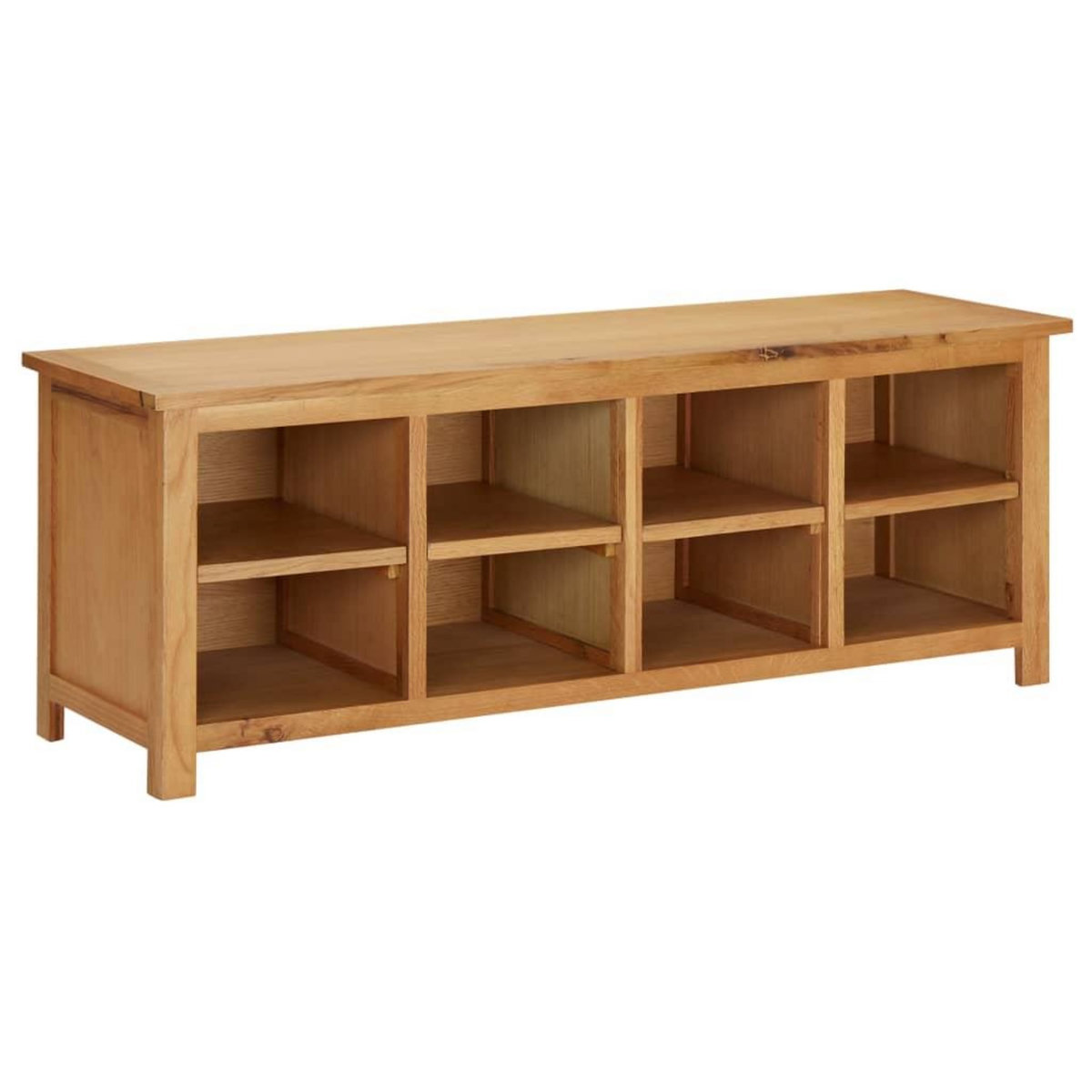 VIDAXL Etagere a chaussures 114x37x45 cm Bois de chene solide