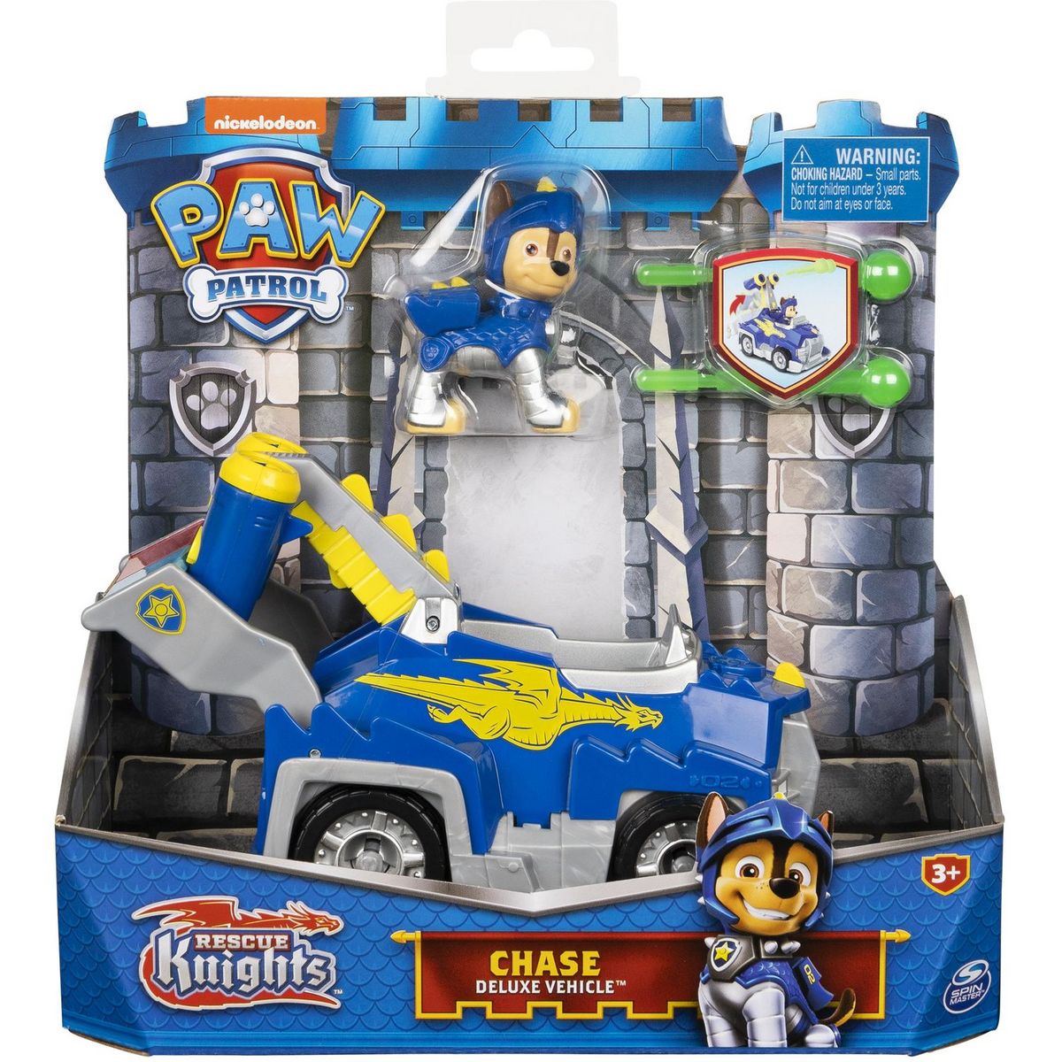 SPIN MASTER Véhicule + Figurine Chase Rescue Knights La Pat' Patrouille