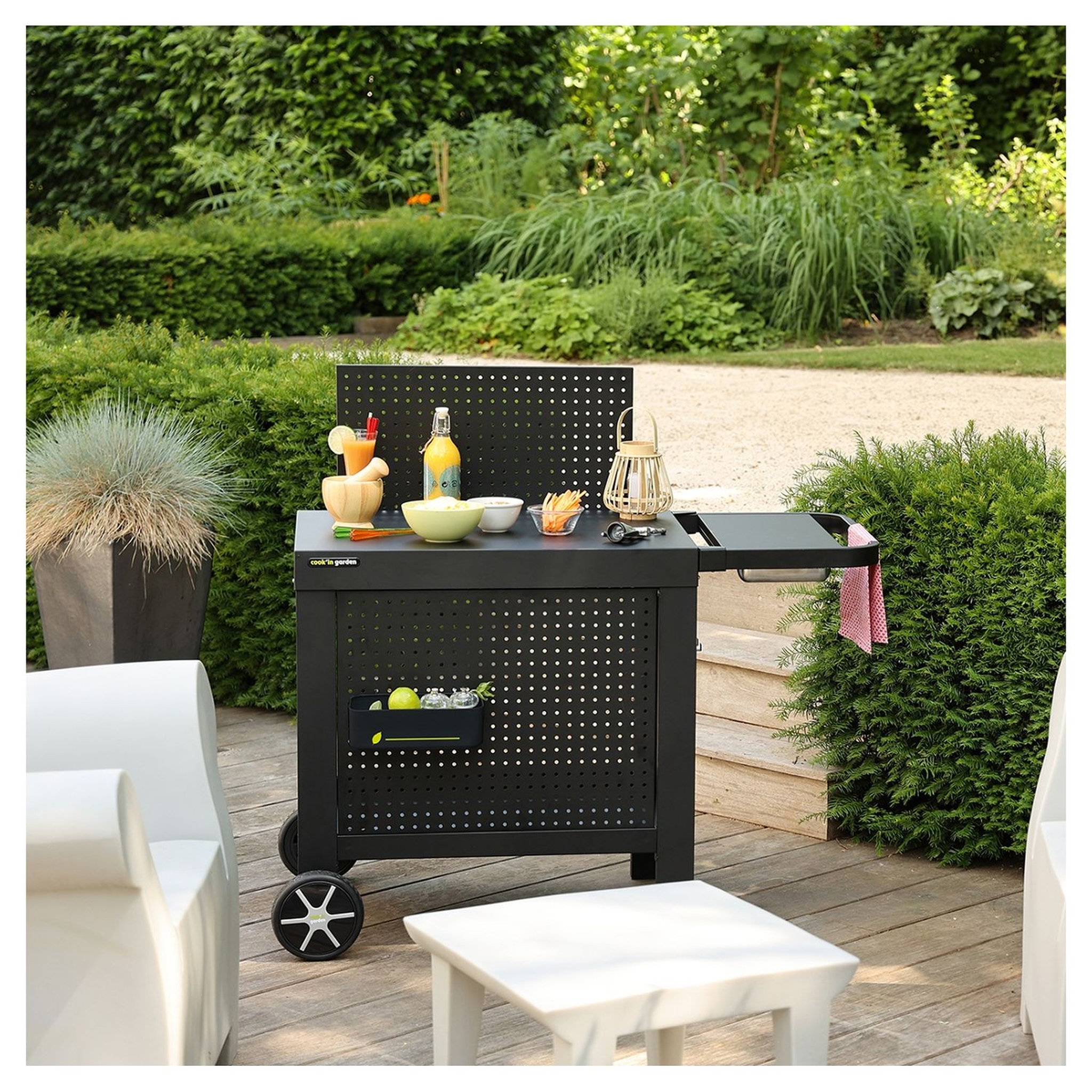 Voir la diapositive 1 : COOK'IN GARDEN Desserte - Métal - REVA 110 PREMIUM