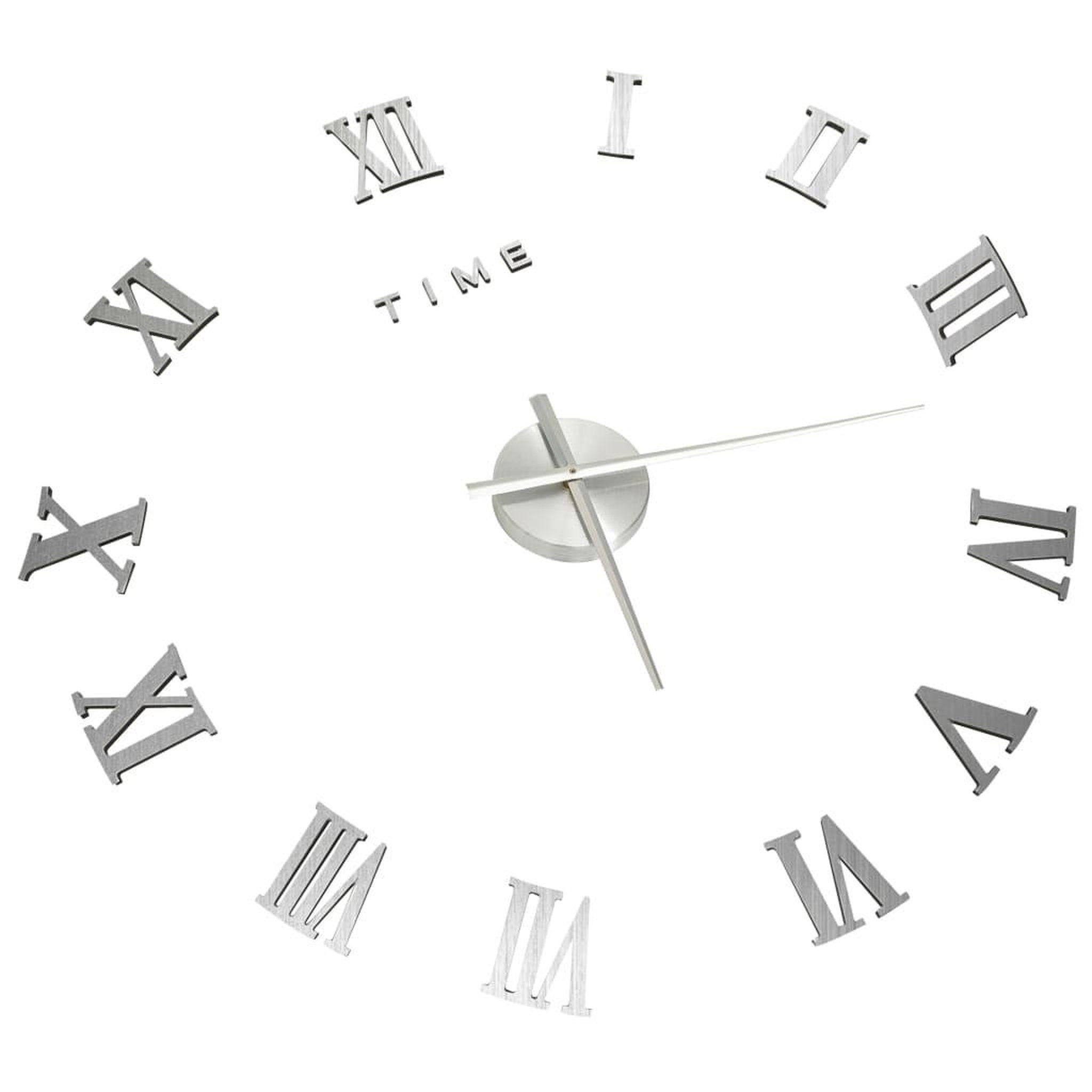 Voir la diapositive 3 : VIDAXL Horloge murale 3D Design moderne Argente 100 cm XXL