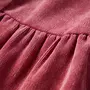 VIDAXL Robe enfants a manches longues velours cotele rose ancien 128