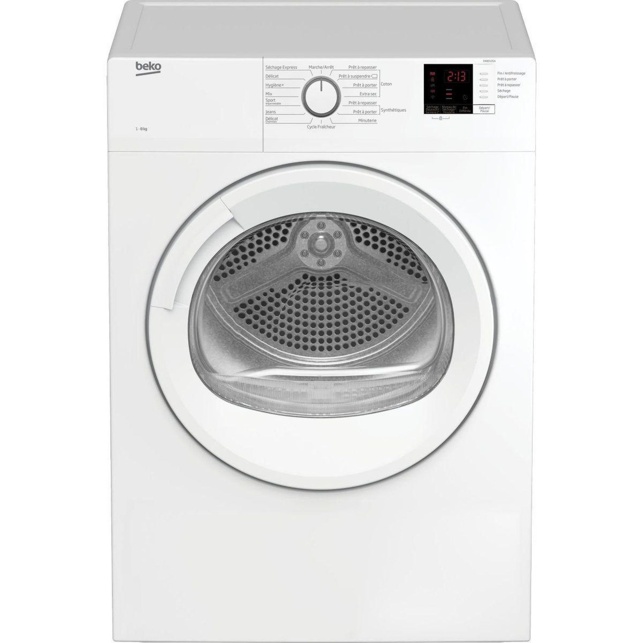Voir la diapositive 1 : Beko Sèche linge à évacuation DA8013PA