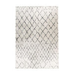 Paris Prix Tapis Vintage à Poils Courts  Sally  Ivoire & Noir. Coloris disponibles : Blanc