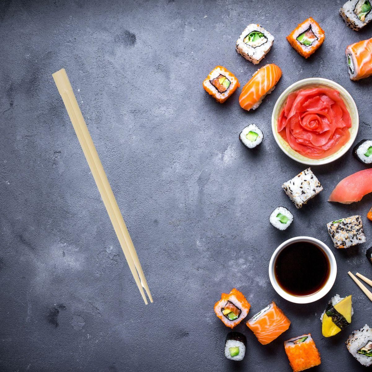 Fackelmann Lot de 10 baguettes en bambou Fackelmann Asia Line