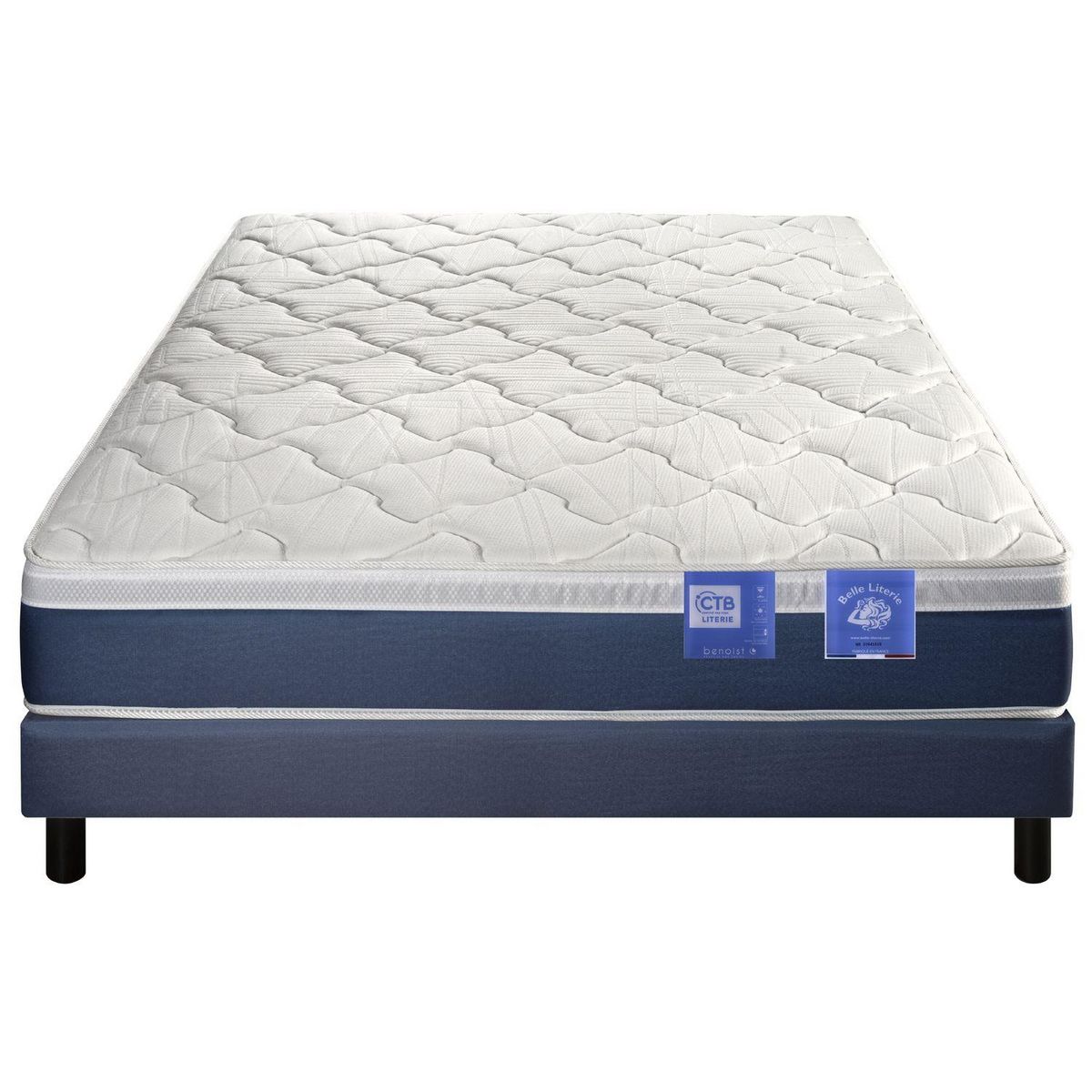 BELLE LITERIE BENOIST Matelas 100% recyclé 140x190 cm LE VERTUEUX
