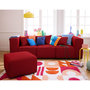 Voir la diapositive 2 : LISA DESIGN Arty - pouf d'appoint - en tissu mailles 3d