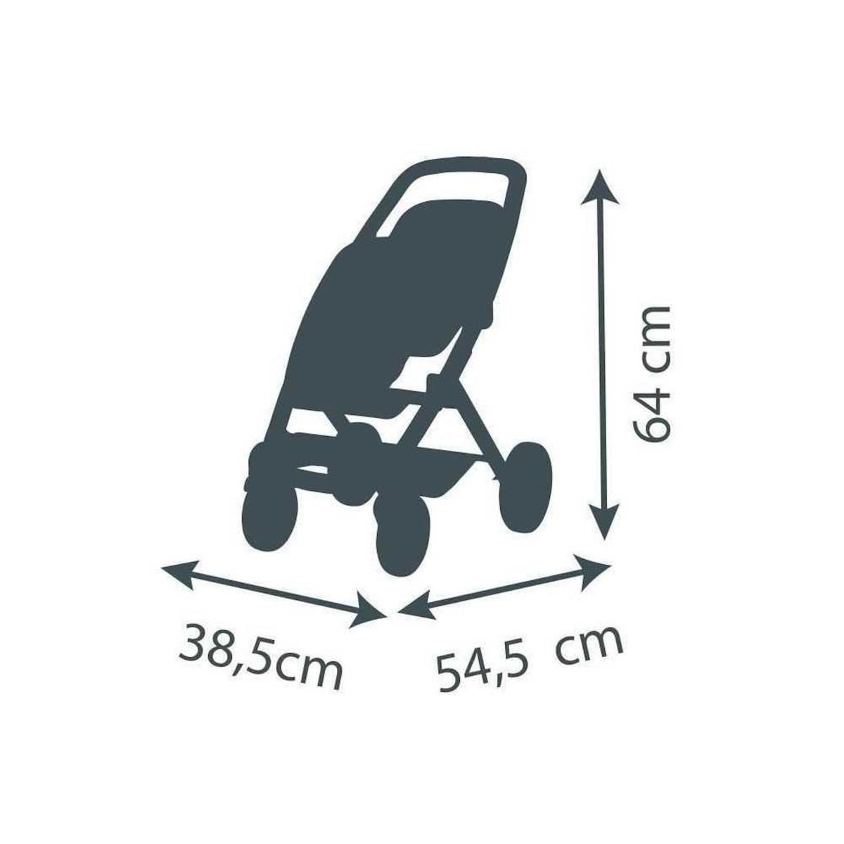 SMOBY SMOBY - Maxi-Cosi Poussette Jumeaux Rose - des 3 ans