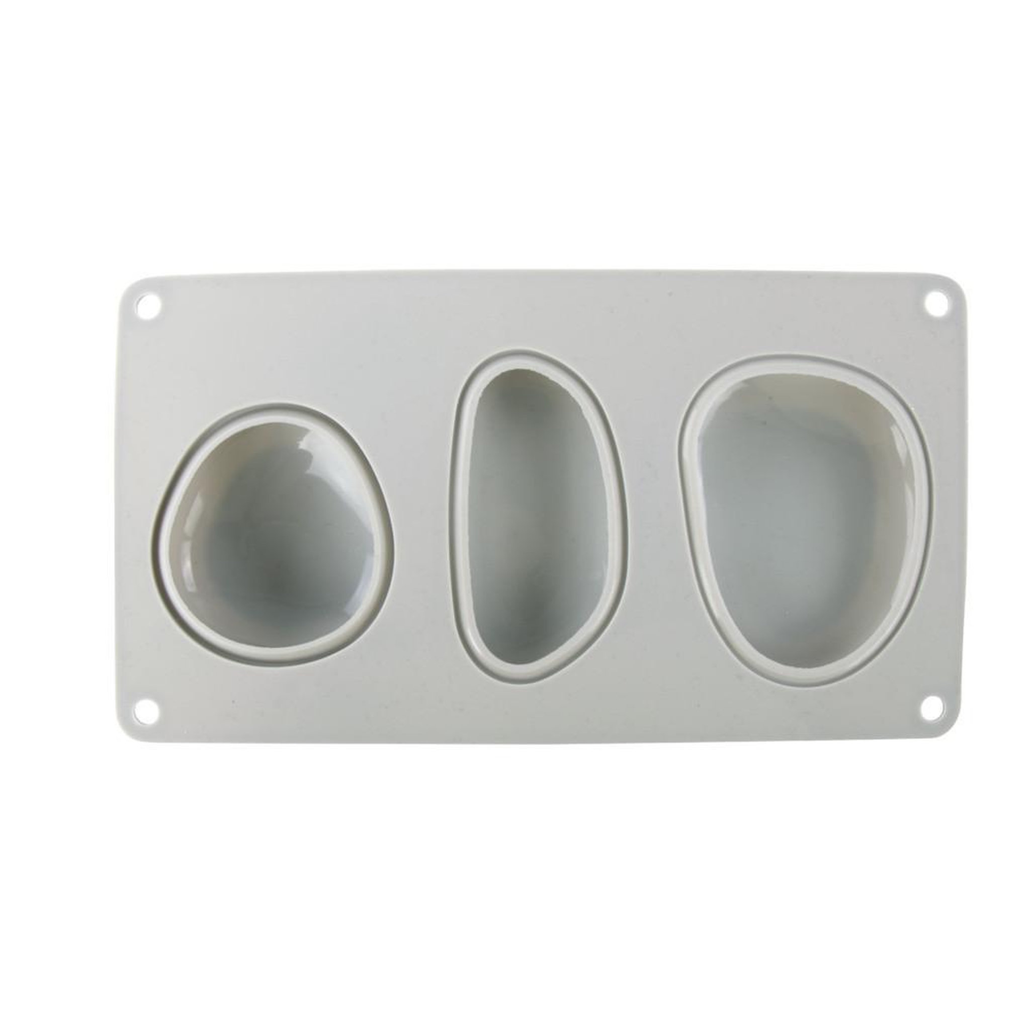 Voir la diapositive 2 : Rayher Moule en silicone 3 cailloux et galets 14,5 x 26 x 3,5 cm