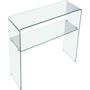 Voir la diapositive 2 : Habitat et Jardin Console  Genova  - 110 x 35 x 75 cm - Verre courbé transparent