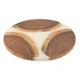 Voir la diapositive 1 : Paris Prix Planche à Découper Ronde en Bois  Douglas  41cm Naturel & Blanc