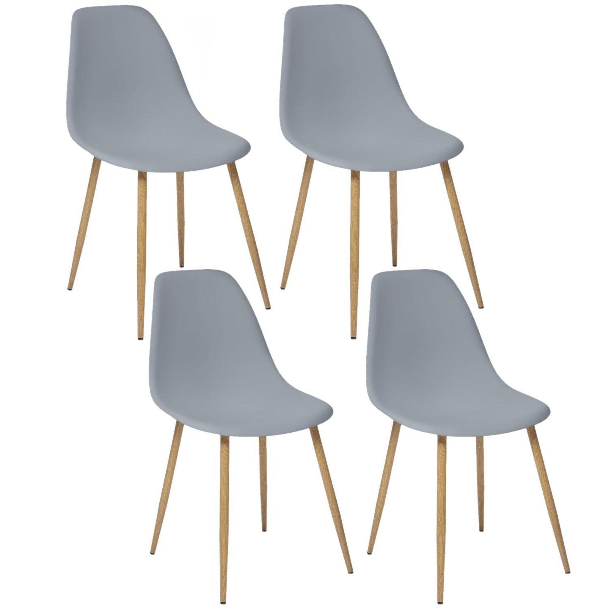 Voir la diapositive 1 : ATMOSPHERA Lot de 4 Chaises design scandinave Taho