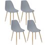 Voir la diapositive 1 : ATMOSPHERA Lot de 4 Chaises design scandinave Taho