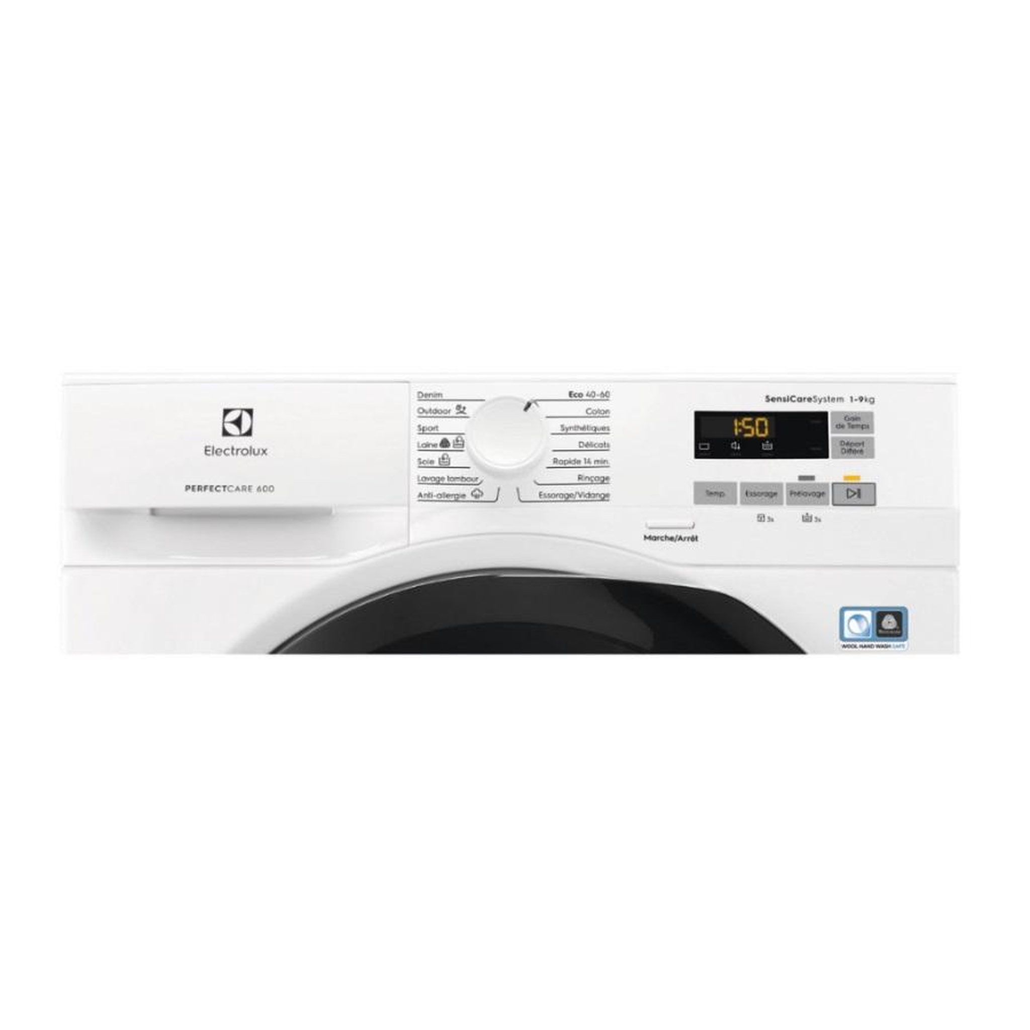 Voir la diapositive 5 : ELECTROLUX Lave-linge frontal 9kg 1400 tours/min - EW6F1495FC