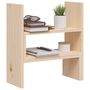 Voir la diapositive 5 : VIDAXL Support pour moniteur (39 72)x17x43 cm Bois de pin solide