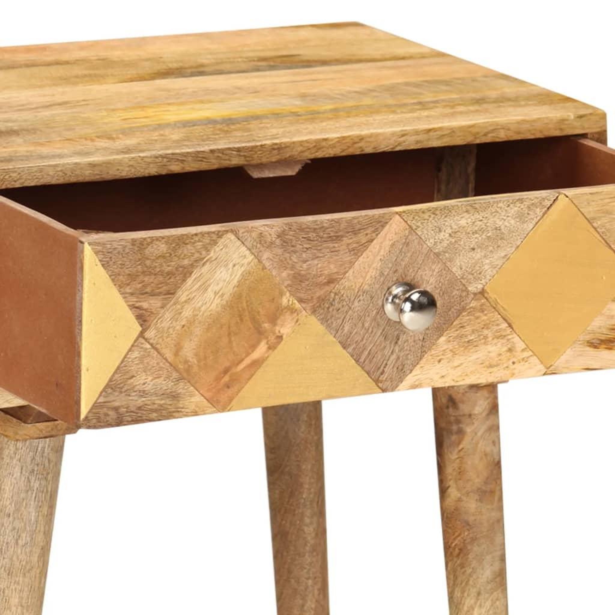 Voir la diapositive 5 : VIDAXL Table de chevet 43 x 30 x 58 cm bois de manguier massif