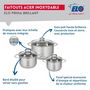 Voir la diapositive 3 : ELO Ensemble de 2 Poêles de cuisson 24 et 32 cm et 3 faitouts 14, 16 et 20 cm Elo Profi Brillant