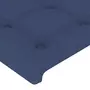 VIDAXL Tetes de lit 4 pcs Bleu 80x5x78/88 cm Tissu