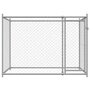 Voir la diapositive 4 : VIDAXL Cage pour chien avec porte gris 2x2x1,5 m acier galvanise