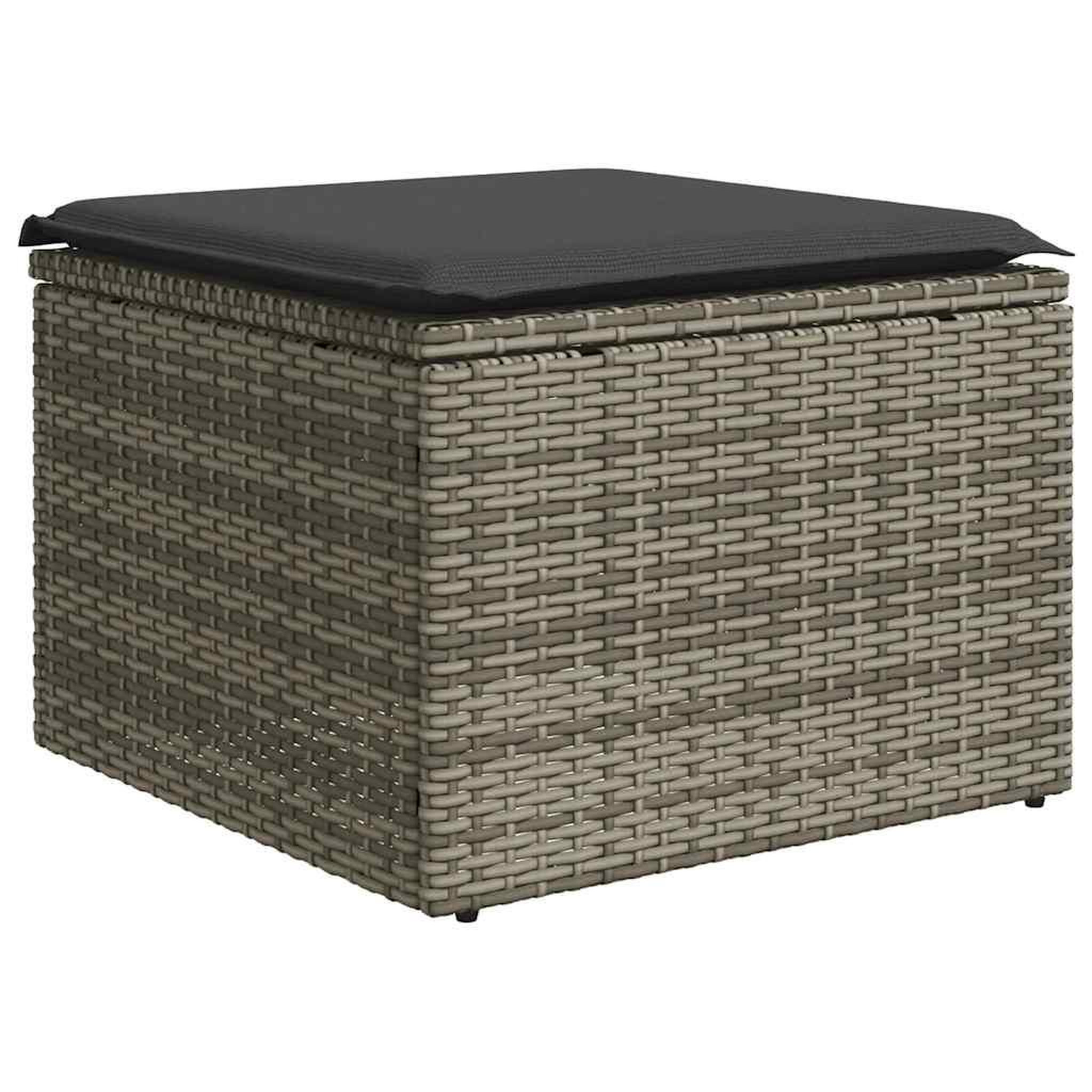 Voir la diapositive 4 : VIDAXL Salon de jardin 2 pcs avec coussins gris resine tressee acacia