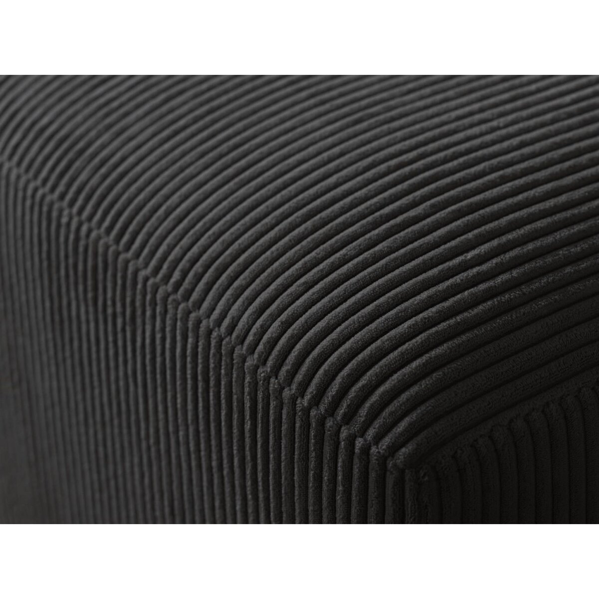 LISA DESIGN Livy - canapé panoramique convertible - avec coffre - en velours côtelé - 7 places - gauche