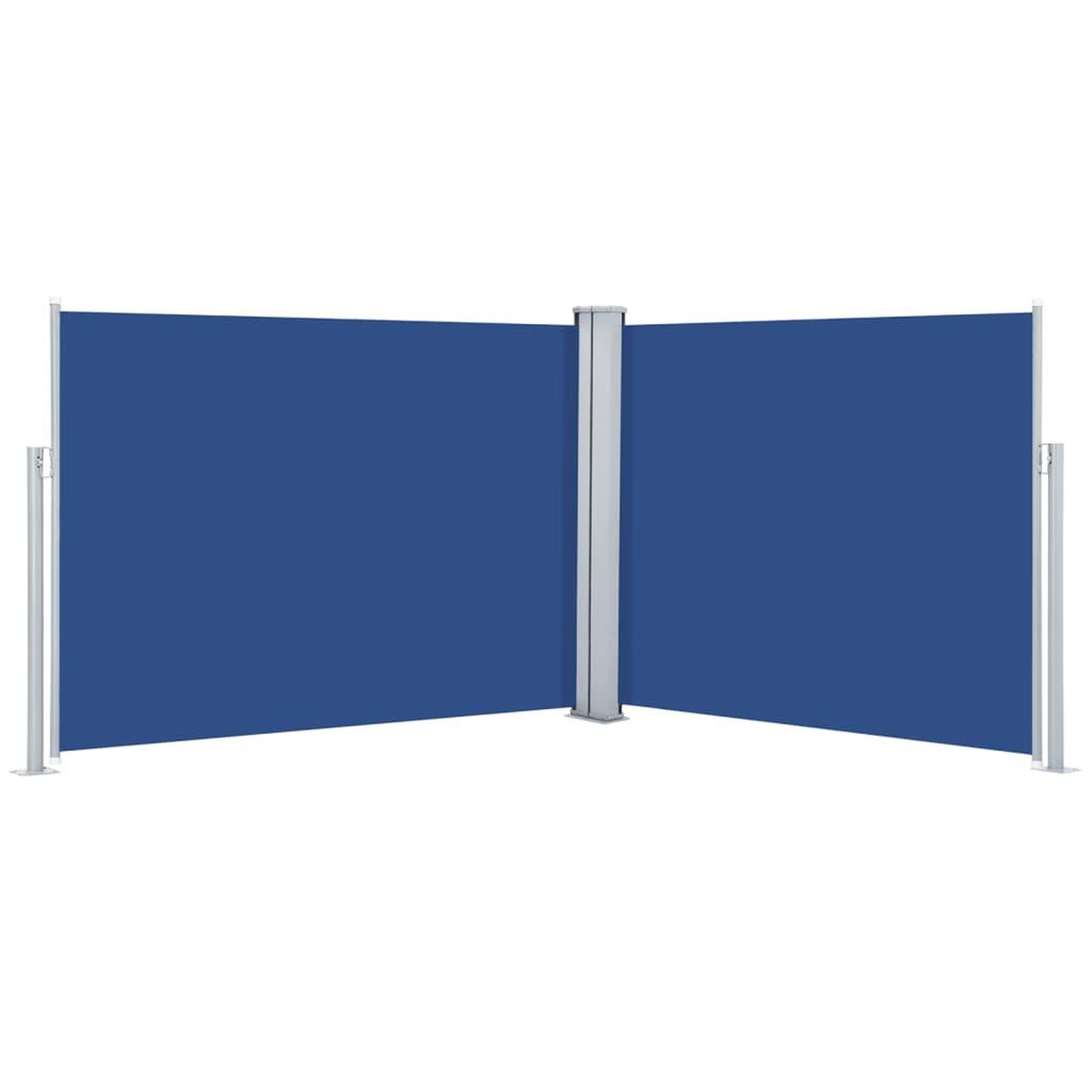Voir la diapositive 2 : VIDAXL Auvent lateral retractable Bleu 140 x 1000 cm