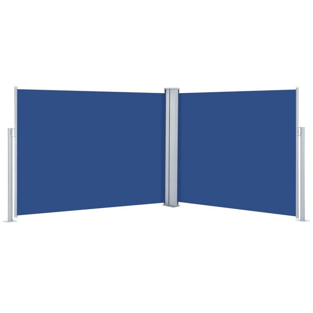 VIDAXL Auvent lateral retractable Bleu 140 x 1000 cm