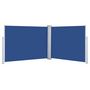 Voir la diapositive 2 : VIDAXL Auvent lateral retractable Bleu 140 x 1000 cm