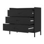 Voir la diapositive 3 : BEST MOBILIER Filipo - commode - noir - 80 cm