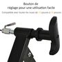 Voir la diapositive 6 : HOMCOM Home trainer pour vélo support entraînement vélo VTT trainer magnétique pliable 5 niveaux de résistance réglable noir